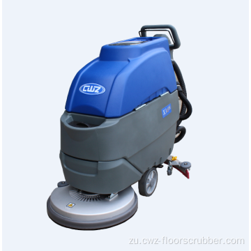 Uhambe ngemuva komshini we-battery auto floor scrubber polishing umshini